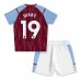 Aston Villa Moussa Diaby #19 Barnkläder Hemma matchtröja till baby 2023-24 Kortärmad (+ Korta byxor) Billigt